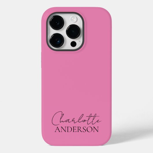 Moderne minimalistische eenvoudige stijlvolle naam Case-Mate iPhone case (Achterkant)