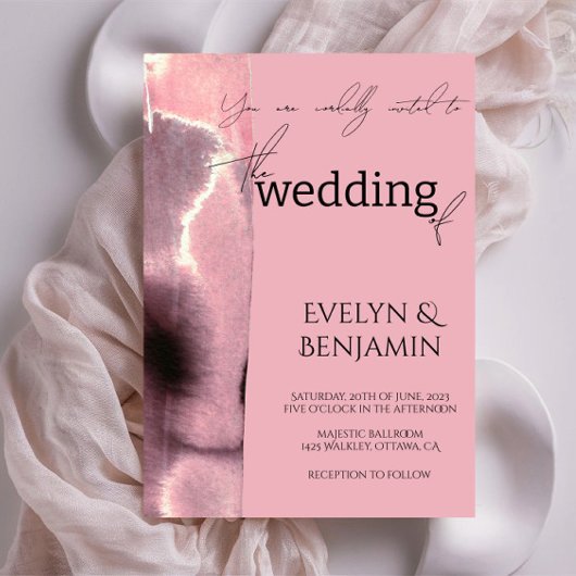 Moderne, minimalistische, eenvoudige stoffige Roos Kaart