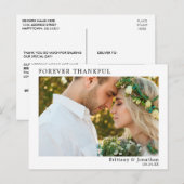 Moderne Minimalistische Eenvoudige Trouw Altijd Da Briefkaart (Voorkant / Achterkant)