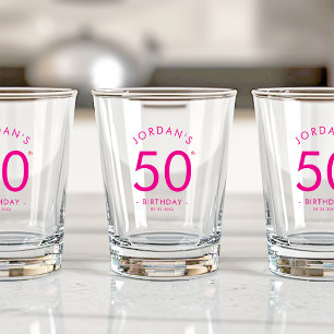 Moderne Minimalistische Eenvoudige Verjaardagsfees Shot Glas