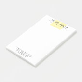 Moderne Minimalistische Eenvoudige Vlakke Post-it® Notes (Schuin)