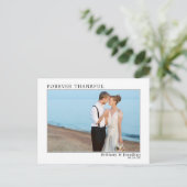 Moderne Minimalistische Eenvoudige Voor Altijd Dan Briefkaart (Staand voorkant)