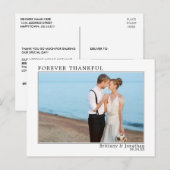 Moderne Minimalistische Eenvoudige Voor Altijd Dan Briefkaart (Voorkant / Achterkant)