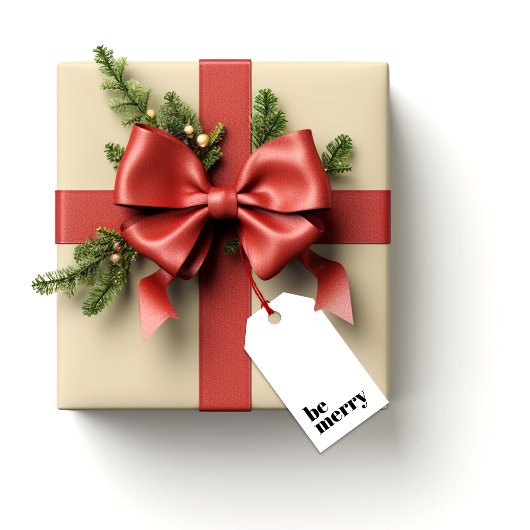 Moderne minimalistische eenvoudige vrolijke typogr cadeaulabel