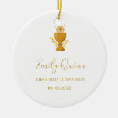 Moderne minimalistische eerste communie Keepsake O Keramisch Ornament (Voorkant)