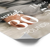 Moderne minimalistische eerste jaar foto mijlpaal poster (Hoek)