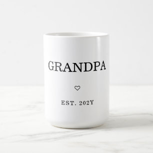 Moderne minimalistische eerste keer GrandPA Est. Koffiemok