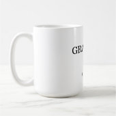 Moderne minimalistische eerste keer oma est. koffiemok (Links)