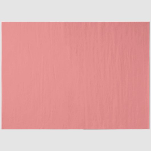 Moderne Minimalistische Effen Lichtkoraal Tissuepapier (Voorkant)