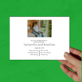 Moderne minimalistische elastische elegant 4-fotor kaart