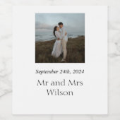 Moderne minimalistische elastische elegante plaatj wijn etiket (Enkel label)