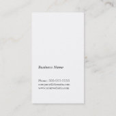 Moderne minimalistische Elegant Blauw Wit Consulta Visitekaartje (Achterkant)