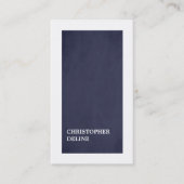 Moderne minimalistische Elegant Blauw Wit Consulta Visitekaartje (Voorkant)