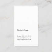 Moderne minimalistische Elegant Grijs Wit Consulta Visitekaartje (Achterkant)