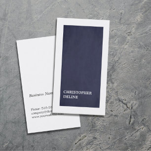 Moderne Minimalistische Elegante Blau-Weite Consul Visitekaartje