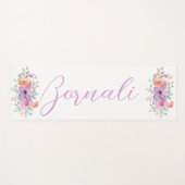 Moderne minimalistische elegante blush roze en paa yogamat (Voorkant (horizontaal))