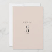 Moderne Minimalistische Elegante Champagne Bruilof Kaart (Voorkant)