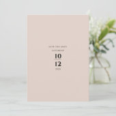 Moderne Minimalistische Elegante Champagne Bruilof Kaart (Staand voorkant)