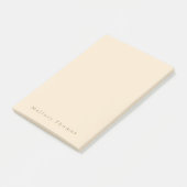Moderne minimalistische elegante chique ivoor & go post-it® notes (Schuin)