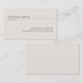 Moderne minimalistische elegante design premium lu visitekaartje (Voorkant / Achterkant)