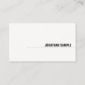 Moderne, minimalistische elegante design Professio Visitekaartje (Voorkant)
