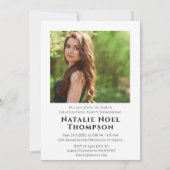 Moderne minimalistische elegante eenvoudige afstud kaart (Achterkant)