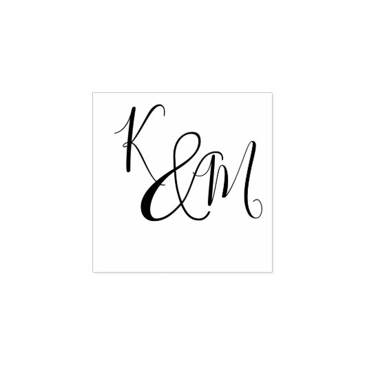 Moderne minimalistische ✨💍 Elegante eenvoudige br Rubberstempel (Afrduk)