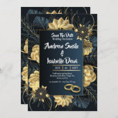 Moderne minimalistische elegante eenvoudige vakant save the date (Voorkant / Achterkant)