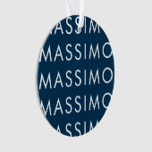 Moderne Minimalistische Elegante Gewone Pruisisch Ornament (voorkant)