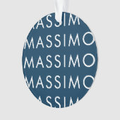 Moderne Minimalistische Elegante Gewone Pruisisch Ornament (voorkant)
