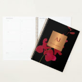 Moderne minimalistische elegante glam bloemenmeisj planner (Display)