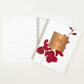 Moderne minimalistische elegante glam bloemenmeisj planner (Display)