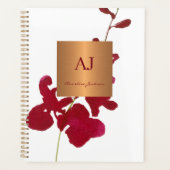 Moderne minimalistische elegante glam bloemenmeisj planner (Voorkant)
