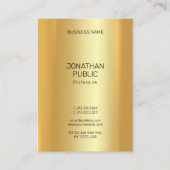 Moderne minimalistische elegante gouden look Sjabl Visitekaartje (Voorkant)