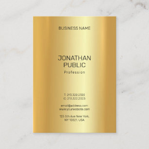 Moderne minimalistische elegante gouden look Sjabl Visitekaartje