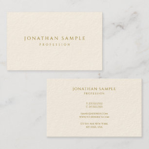 Moderne minimalistische elegante gouden tekst Sjab Visitekaartje