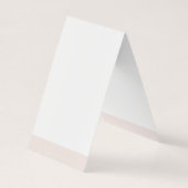 Moderne minimalistische elegante handschrift profe visitekaartje (Achterkant)