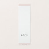 Moderne minimalistische elegante handschrift profe visitekaartje (Buitenkant ongevouwen)