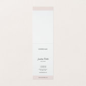 Moderne minimalistische elegante handschrift profe visitekaartje (Binnenkant ongevouwen)