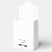 Moderne minimalistische Elegante Hart Bruiloft Fav Bedankdoosjes (Geopend)