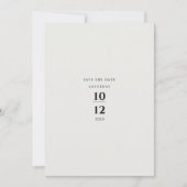 Moderne Minimalistische Elegante Ivoren Bruiloft Kaart (Voorkant)