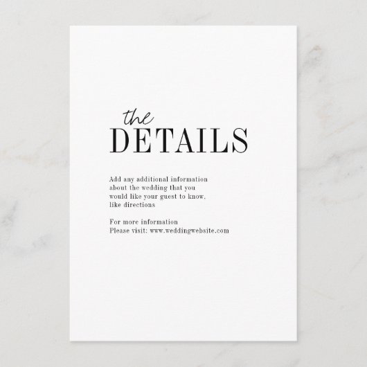 Moderne, minimalistische, elegante kaart met typog (Voorkant)