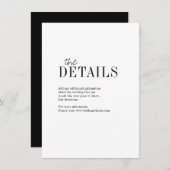 Moderne, minimalistische, elegante kaart met typog (Voorkant / Achterkant)