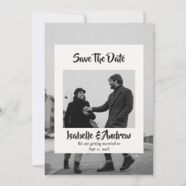 Moderne minimalistische elegante kalligrafie bruil save the date
