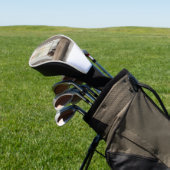 Moderne minimalistische elegante kunst golfheadcover (Insitu)
