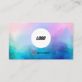 Moderne minimalistische Elegante Logo QR-code wimp Visitekaartje (Achterkant)