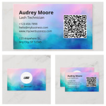 Moderne minimalistische Elegante Logo QR-code wimp