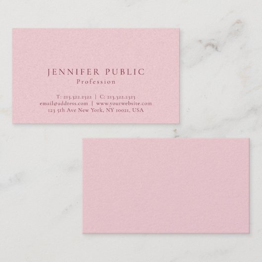 Moderne minimalistische elegante luxe premium pare visitekaartje (Voorkant / Achterkant)