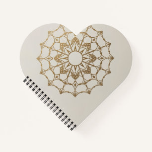 Moderne minimalistische elegante Mandala-kunst Notitieboek