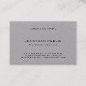 Moderne minimalistische Elegante Monogram Sjabloon Visitekaartje (Achterkant)